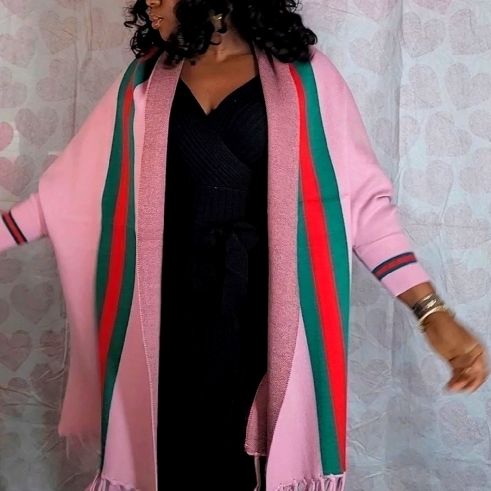 Pink- Stylish Warm Cashmere/Shawl for women